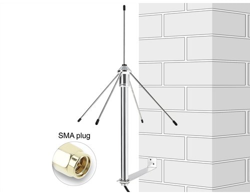 Delock 433 MHz Antenne SMA St 3 dBi 3 dBi, Wandmontage, outdoor, Omni, 3 m