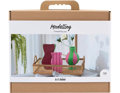 Creativ Company Bastelset Modellieren Vase