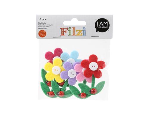 I am Creative Filz-Sticker FILZI Blume