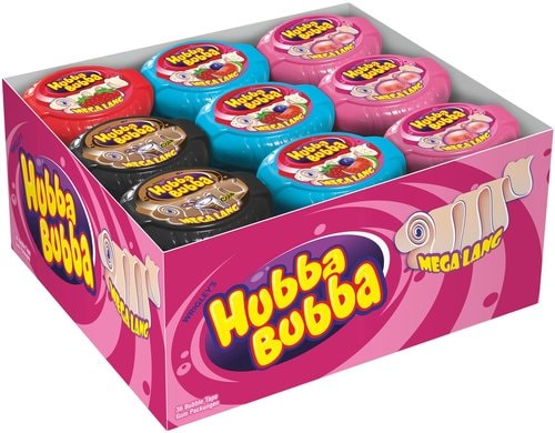 Hubba Bubba Rolle Box assortiert 36 x 56 g