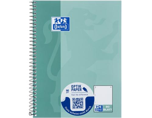 Oxford School Collegeblock mint 90g/qm, A5+, 80 Seiten, punktkariert