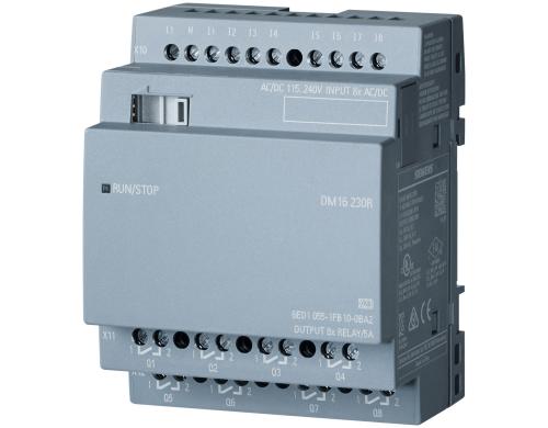 Siemens LOGO! 8 Erweiterung DM16 230R 115/230V AC/DC, 8 Eing., 8 Ausg. Relais