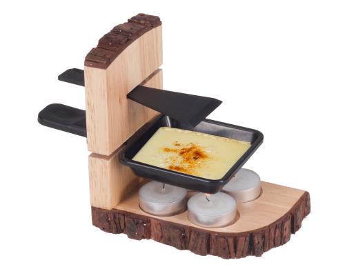 Nouvel Raclette Single Wood mit 4 Rechaudkerzen