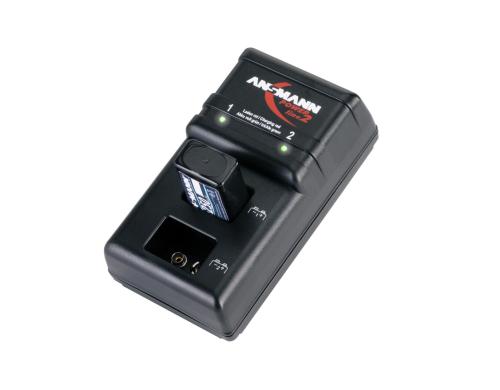 Ansmann Ladegerät  Powerline 2, Stecker-Ladegerät für 1-2 9V E- Block