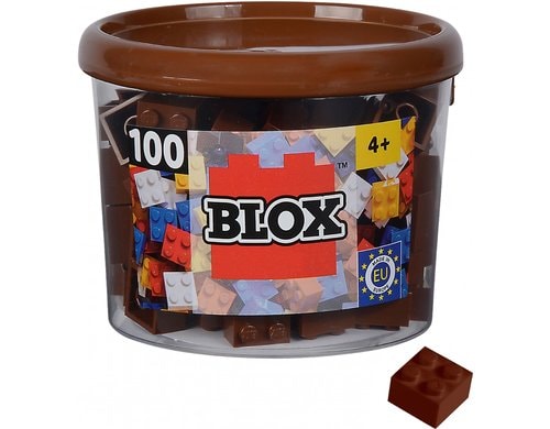BLOX 100 braune 4er Steine in Dose