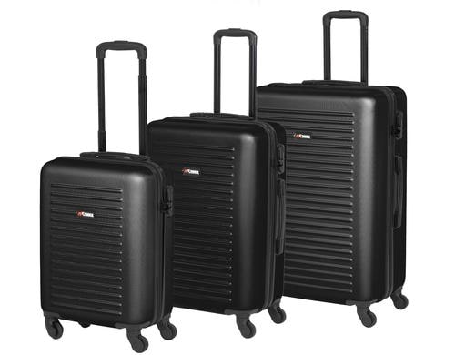 KOOR Reisekofferset World Superb 3-teilig 3-er Set, schwarz