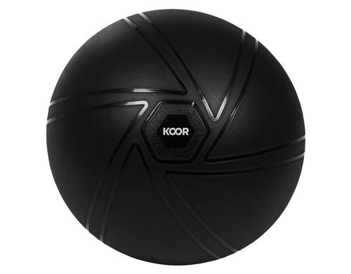 KOOR Sitzball 75cm schwarz 75cm, 2200g, schwarz