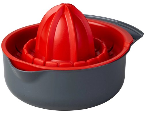Dr. Oetker Zitronenpresse 2tlg. Kunststoff HDPE, grau/rot