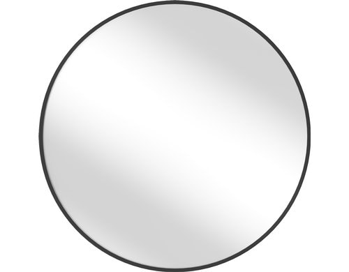 Songmics Wandspiegel, Schwarz 61x3.6 cm (DxT), Glas, Alu, MDF-Rückwand