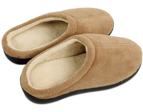 VITALmaxx Komfort-Slipper 41/42 hellbraun/schwarz