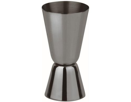 Paderno Cocktail Messbecher schwarz 40/20ml, D 4cm, H 7cm