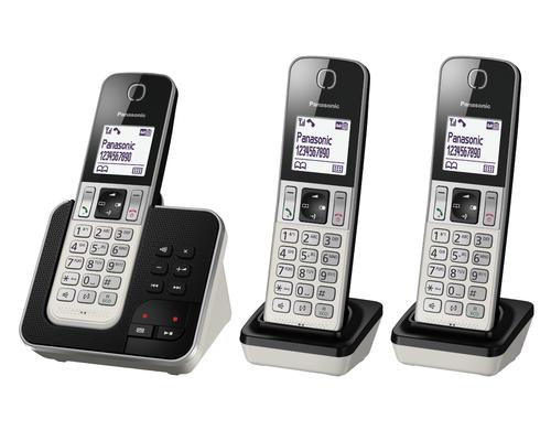 Panasonic KX-TGD323SLW TRIO analog, mit AB