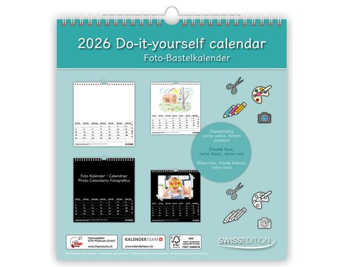 Bastelkalender 21x22 2026 21 x 22 cm