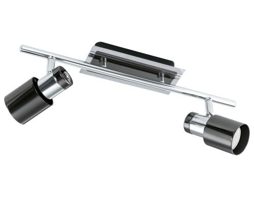 EGLO DAVIDA 1 2 Spot schwarz, silber EGLO / inkl. 2x GU10 5W