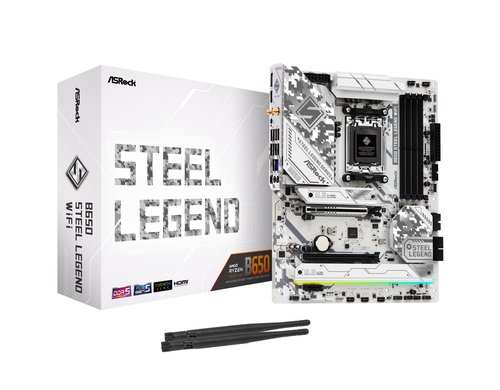 ASRock B650 STEEL LEGEND WIFI, ATX, AM5 AMD B650, AM5, 4x DDR5, PCIe 5.0
