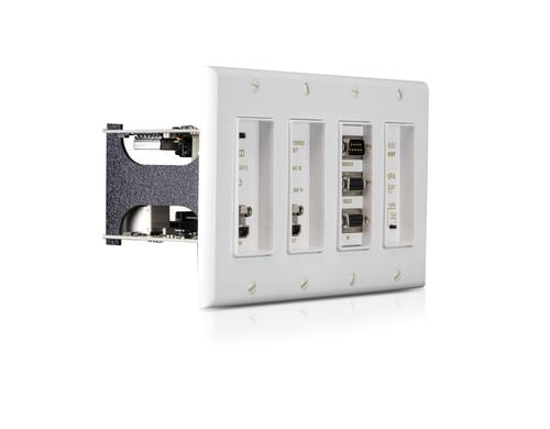 Just Add Power VBS-HDIP-718WP4-W IP Transm. Wand 4er, HDMI/VGA USB 4K, Weiss