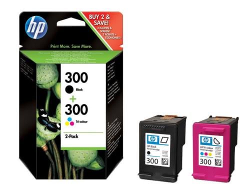 HP Combopack Nr. 300 - 4 Farben (CG846EE) je 4ml, Seitenkapazität: ~ 200 Seiten