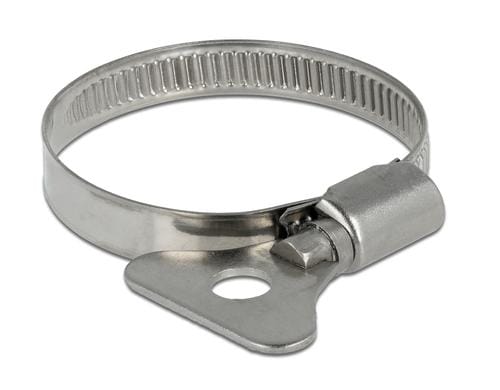 Delock Schlauchschellen 32-50mm, 10 Stück mit Flügelmutter, Metall