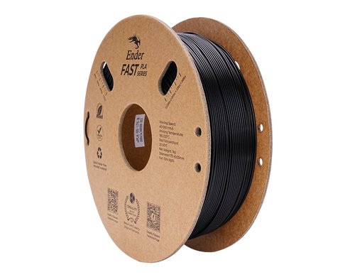 Creality Filament Fast PLA Schwarz 1.75mm Filament, 190-230Grad, 1Kg, Schwarz