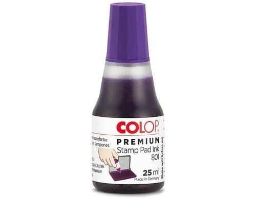 COLOP Stempelfarbe 801 für Handstempelkissen, 28 ml, violett