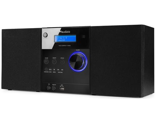 Audizio MetzB DAB+/FM Radio mit BT u. CD, schwarz