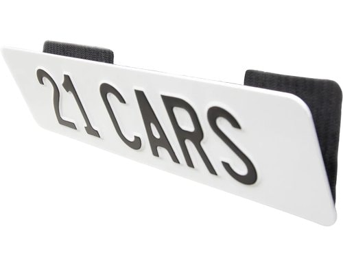 21CARS Klett Wechselschild Nummernschild Mini