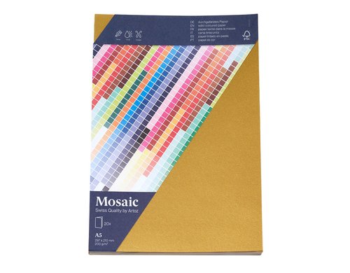 Artoz Blankokarte Mosaic A5 gold, 20 Karten