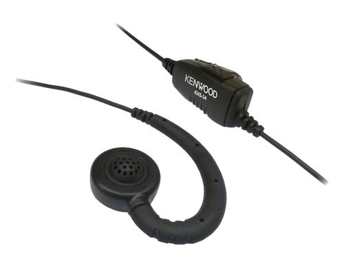 Kenwood Ohrhörer C-Bügel mit In-Line PTT für Kennwood PKT-23E