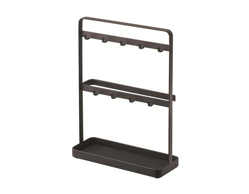Yamazaki Schlüsselablage Smart schwarz Metall, 200x75x265mm