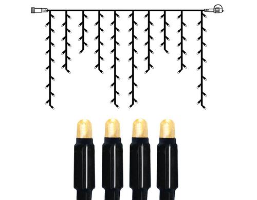 System 24 Extra, Icicle, 200x100cm 98 LED warmweiss, Kabel schwarz