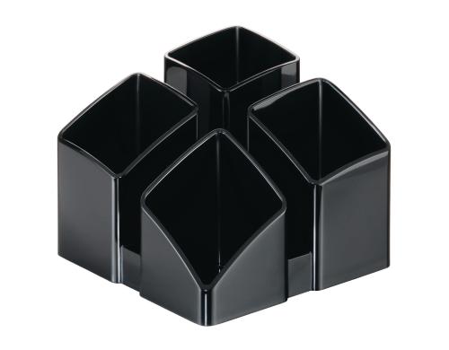 HAN Stifteköcher SCALA 4 Fächer, schwarz
