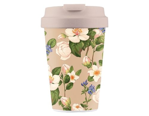 bioloco Kaffeebe. Easy Cup-Afternoon table 350ml, wiederverschliessbarer Deckel