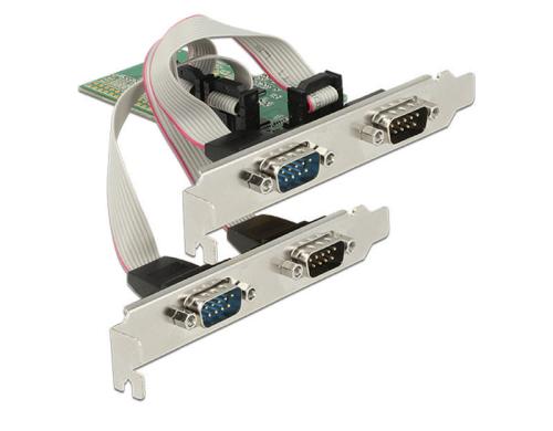 Delock 89557 PCI Express Karte 4x Seriell 2 Slotbleche