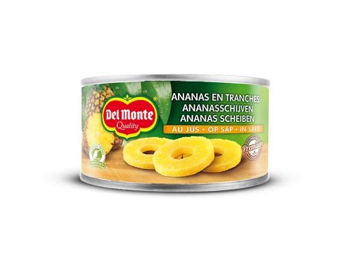 Ananasscheiben in Ananassaft natursüss 6x 140g