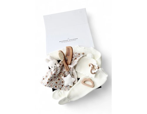 Babybox Siena Weiss Blumen