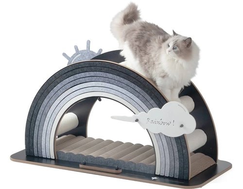 CanadianCat Katzenspielplatz Rainbow grau, 105x46,7x53,5cm