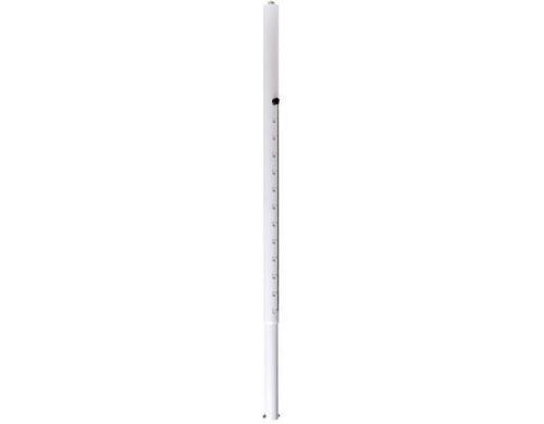 Euromet ARAKNO Verlängerungsrohr 110-170cm weiss, 14-fach verstellbar (Teleskop)