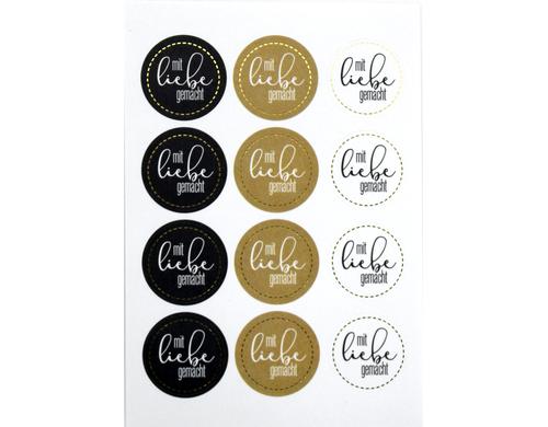 Artoz Sticker Mit Liebe gemacht 6 Blatt