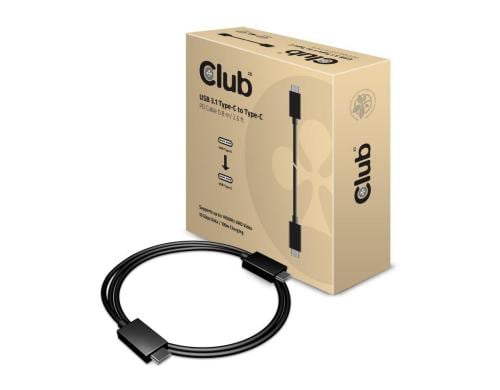 Club 3D, USB 3.1 Typ C 10Gbps 4K60Hz Kabel, 0.8 Meter