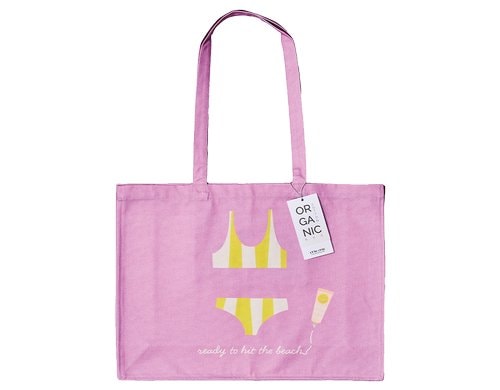 ChicMic Cotton Tasche - Beach Day 48x14x42cm, 100% Bio Baumwolle