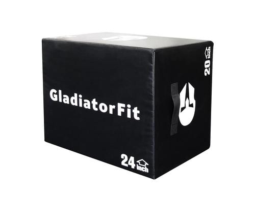 Schaumstoff-Plyobox zum Springen 3 in 1 Schwarz mit Grün