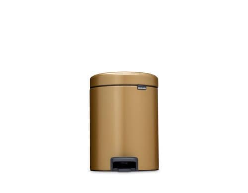 Brabantia NewIcon Treteimer 5 Liter Warm Brass