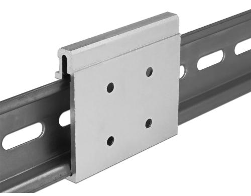 Delock Aluminium Montageclip 54 mm, für 35 mm Hutschiene