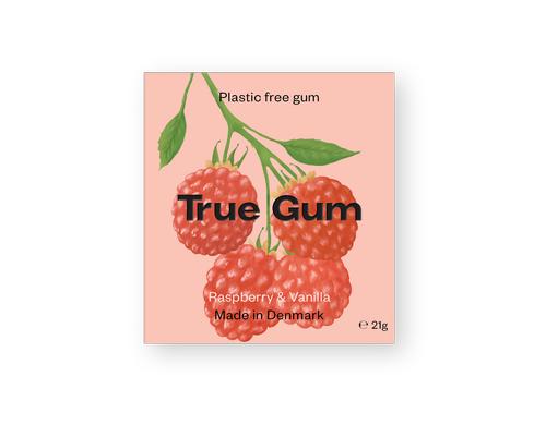 Kaugummi Himbeere & Vanille 21g