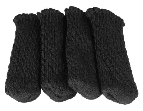COCON Stuhlsocken schwarz 4er Pack 3x11cm, passend für Umfang 7-17cm