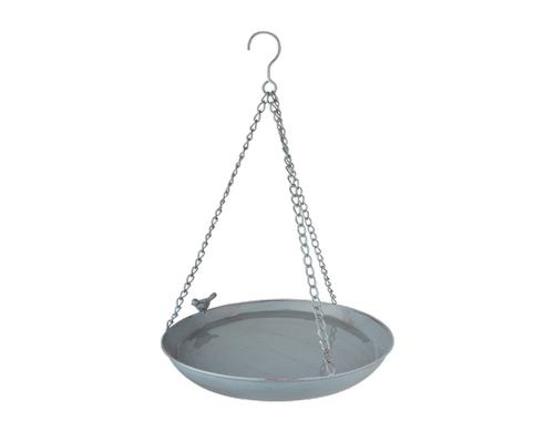 Esschert Design Metall Vogeltränke hängend L 30,4 x B 30,4 x H 5,8 cm