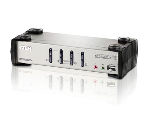 Aten CS1734B: VGA KVM Switch, 4Port USB, inkl.4 Kabelsätze 1.2/1.8 Meter