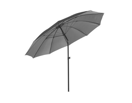 COCON Sonnenschirm Ø 270 cm, Aluminium Grau, 270x270cm, 180Gr UV50