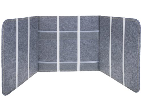 FTM Trennwand grau, Filz, 121x39cm (ungefaltet)