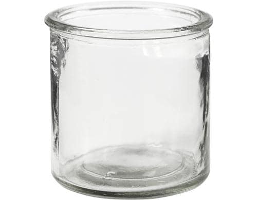 Creativ Company Kerzenglas 7.8 x 7.8 cm 6 Stück, für Kerzen giessen oder Teelichter